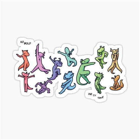 Kobold Party Sticker For Sale By Hotkoin Redbubble