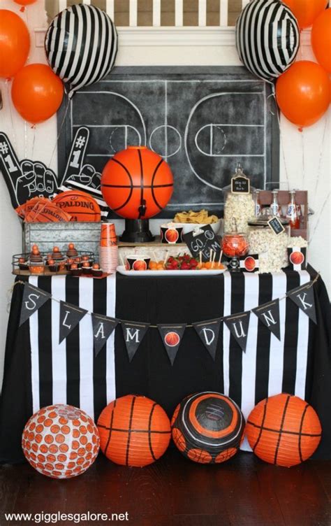 March Madness Basketball Party Basketball Themed Birthday Party Basketball Birthday Parties