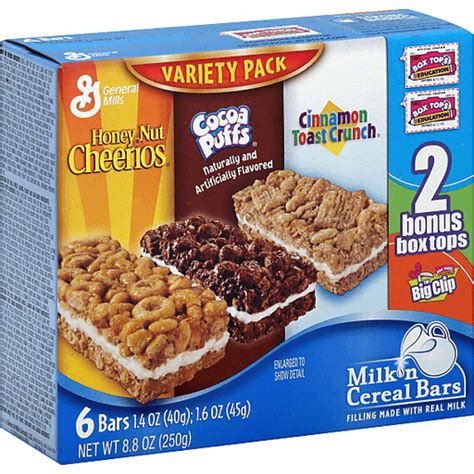 General Mills Milk N Cereal Bars Variety Pack Cereal Valli Produce