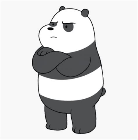 Download We Bare Bears Panda Angry Clipart Png Photo We Bare Bear Png