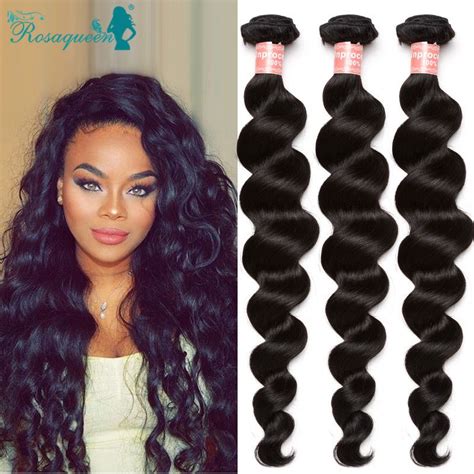 Peruwiański Dziewiczy Włosy 3 Wiązki Peru Loose Wave Virgin Hair 7a