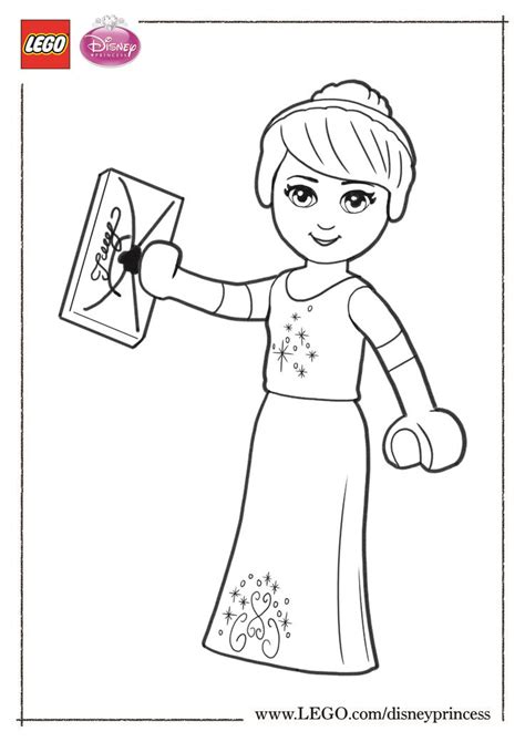 print this cinderella coloring sheet and color in your favorite princess disney lego