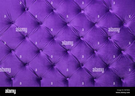 Violet Capitone Tufted Fabric Upholstery Texture Stock Photo Alamy