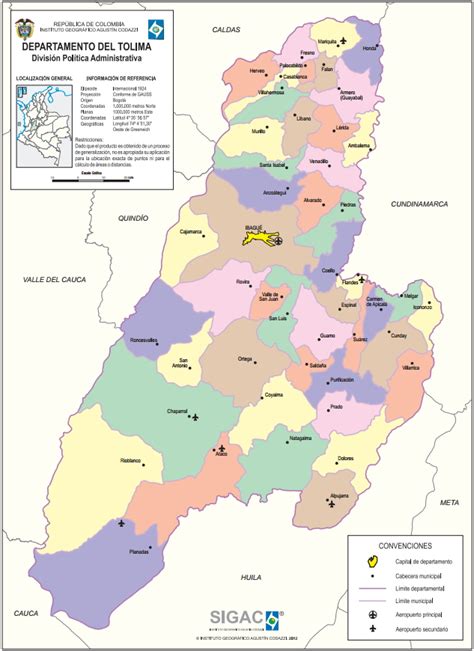 Maybe you would like to learn more about one of these? Mapa para imprimir de Tolima Mapa político de Tolima ...
