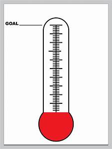 Printable Fundraising Thermometer Clipart Best