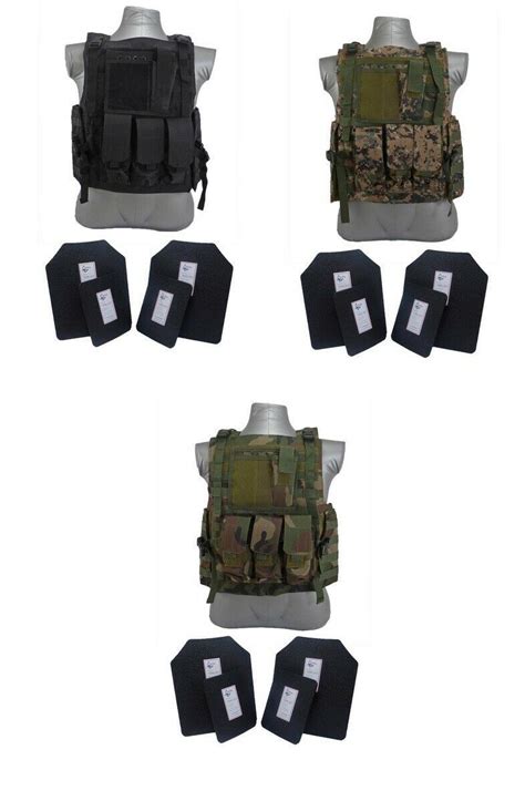 Tactical Scorpion Gear 4 Pc Level Iii Ar500 Body Armor Plates