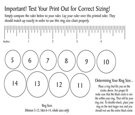 8 Printable Ring Size Charts And Tips For Measuring Your Finger