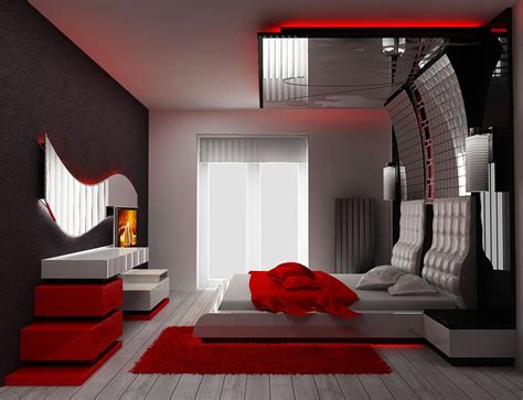 Tips On Decorating A Bedroom With Red Colored Walls Luxury Bedroom