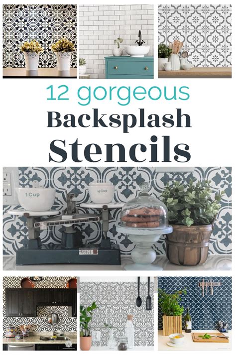 Stunning Backsplash Stencil Designs For Your Kitchen
