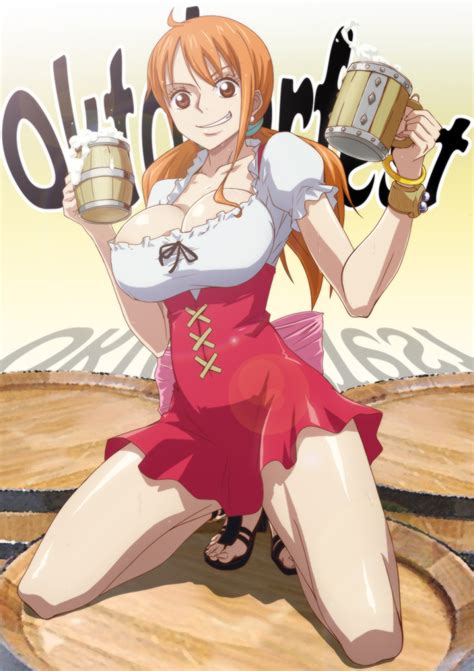 Kyabakurabakufu Nami One Piece One Piece Highres 1girl Alcohol