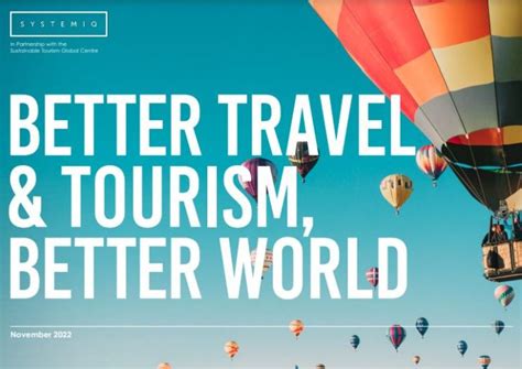 Better Travel And Tourism Better World Pegasus Capital Advisors