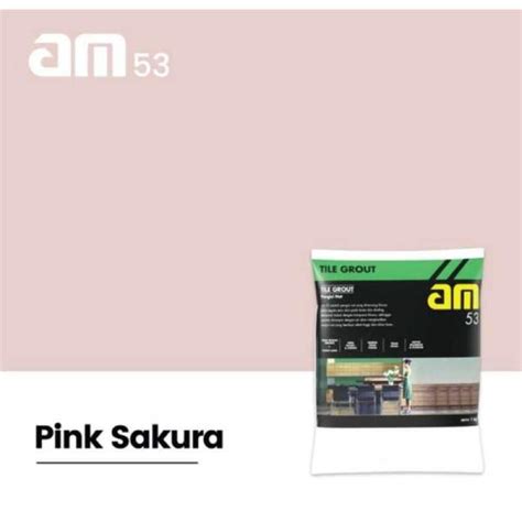 Jual AM 53 Pengisi Nat Keramik 1kg Pink Sakura Di Seller Anto Onlinee