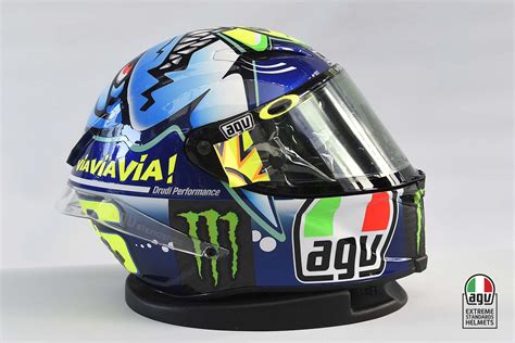 Valentino Rossis 2015 Misano Agv Helmet Asphalt And Rubber