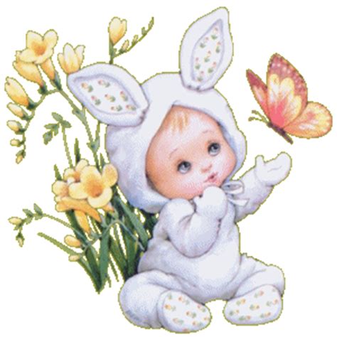 Bébé fille dessin animé mignon isolé sur un fond blanc — vecteur par reginast777. Pâque petit bébé tout mignon - petit dessin mignon