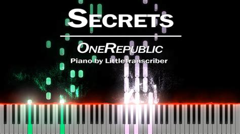 Onerepublic Secrets Piano Cover Tutorial By Littletranscriber Youtube