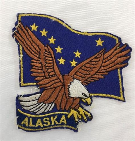 Alaska Ak State Flag Big Dipper American Eagle Souvenir Patch Ebay