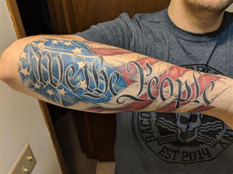Lower Back Patriotic Tattoos