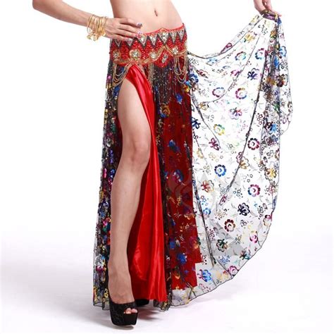 Buy Belly Dance Skirt Expansion Skirt Sexy Double Layer Double Placketing