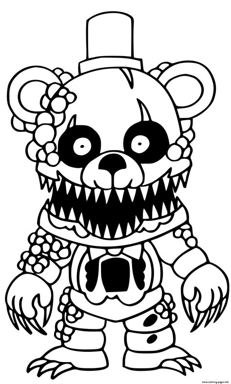 Phantom Freddy Coloring Pages Coloring Coloring Pages