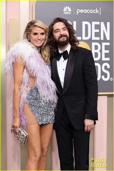 Heidi Klum Husband Tom Kaulitz Pair Up On Golden Globes 2023 Red