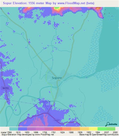 Elevation Of Sopurindia Elevation Map Topography Contour