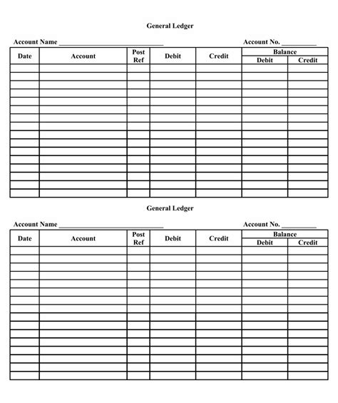 10 Best Accounting Ledger Template Printable Pdf For Free At Printablee