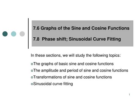 A sinusoidal function is a function in sine or in cosine •the amplitude of a graph is the distance on the y axis between the normal as for horizontal displacements, there are none, since the minimum is on the y axis; How To Graph Sinusoidal Functions Phase Shift
