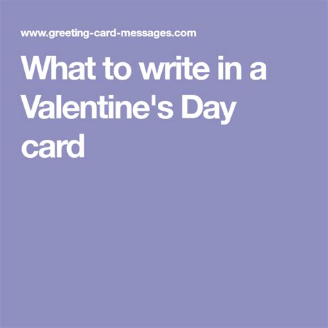 What To Write In A Valentines Day Card Valentines Cards Valentines