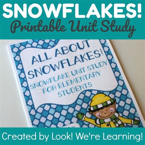 Snowflakes Printable Unit Study Store Look Were Learning
