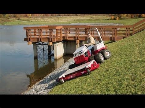 This is a diy start to finish project how to plant a new lawn, grow grass seed, overseed an existing lawn repair bare spots, sod care tips. 58% Grade Slope Mower by Ventrac | Lawn care, Mower, Diy pallet bed
