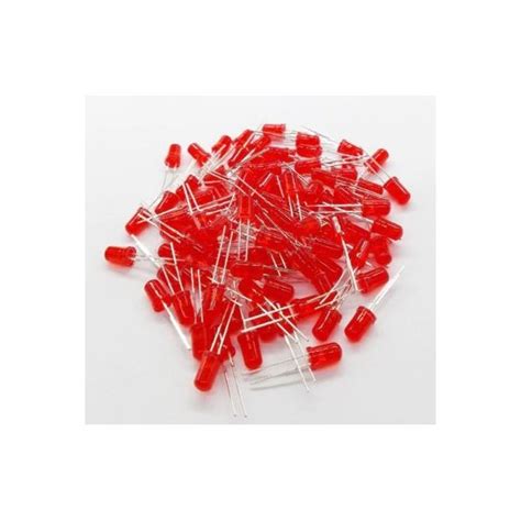 5mm Red Led Diffused Pack Of 5