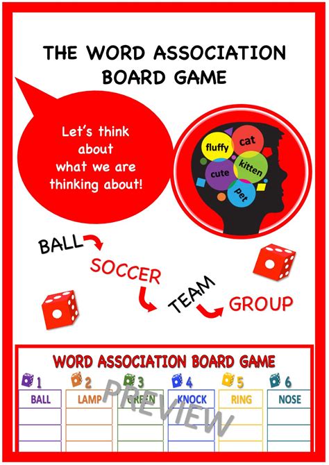 the word association board game teacha