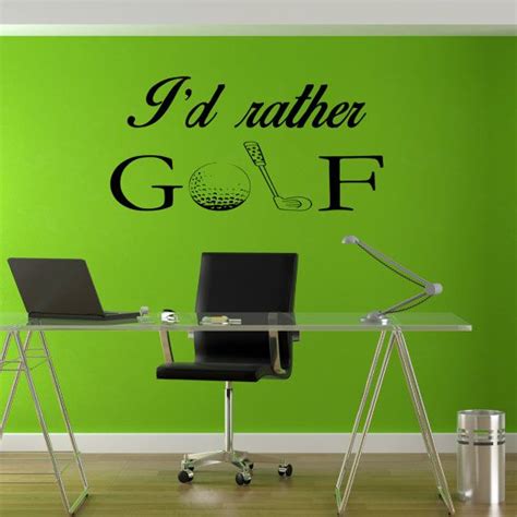Id Rather Golf Sports Wall Decal Sports Decal By Sportsvinyl Baseball