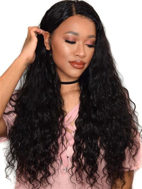 Curly girls completely understand the importance of a smart haircut choice, along with an arsenal of daily hairstyles to keep thick ringlets under control. Stylish small curly long hair 100% human hair wigs
