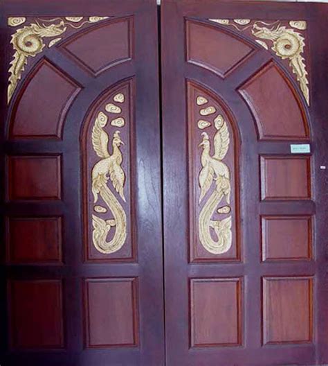 Double Front Door Designs Wood Kerala Special Gallery Wood Design Ideas