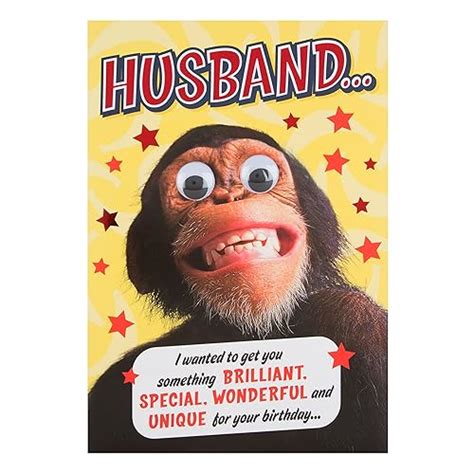 Hallmark Birthday Card For Husband Funny Poem Medium Uk
