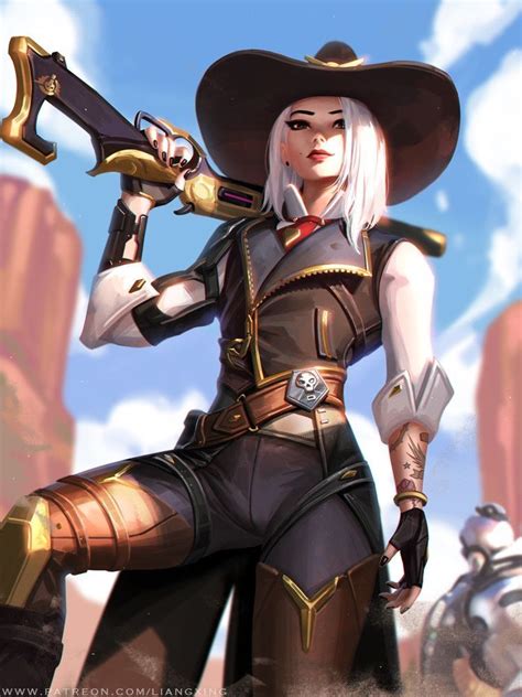 overwatch ashe n a artist video game characters female characters anime characters mercy