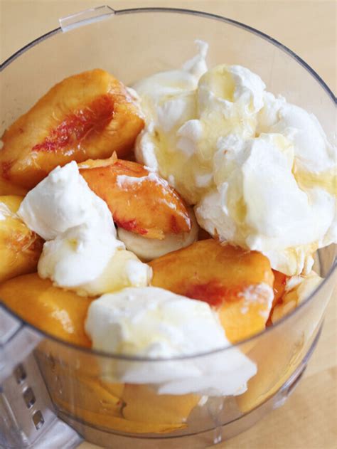 Easy Frozen Peach Yogurt Recipe