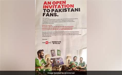 India Vs Pakistan World Cup 2023 Make My Trips Newspaper Ad For