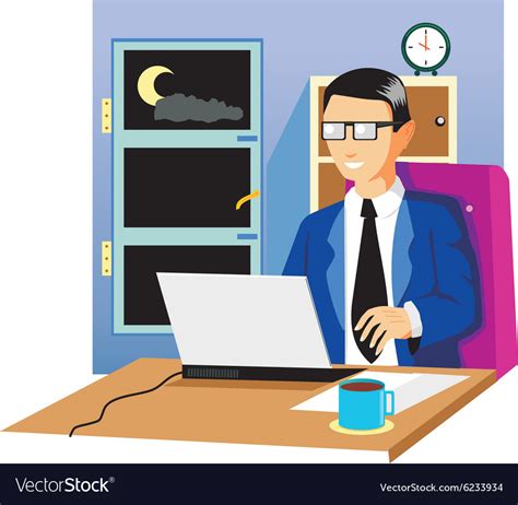 Hard Work Royalty Free Vector Image Vectorstock