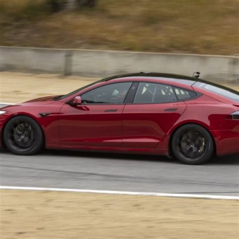 Tesla Model S Plaid Hits Laguna Seca With Giant Rear Wing In Run Up To