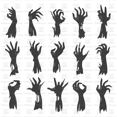 Zombie Hand Vector At Collection Of Zombie Hand