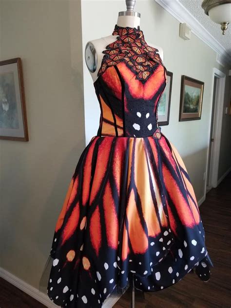 Evening Prom Party Monarch Butterfly Dress Etsy Uk In 2022