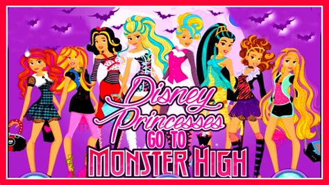 Disney Princess Go To Monster High Elsa Monster Dress Up Cute Video