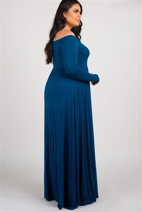 Awasome Navy Blue Maxi Dress Plus Size 2022 Melumibeautycloud