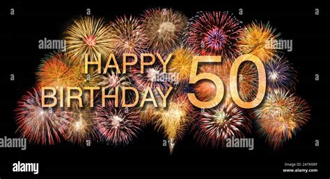 Congratulations To Happy 50th Birthday Stock Photo Alamy