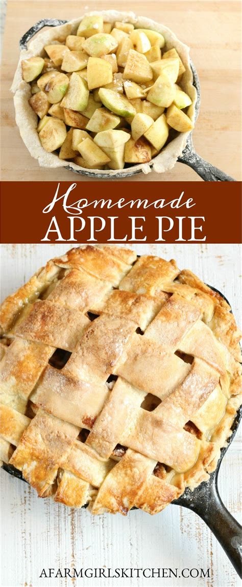 This homemade apple pie is made with sweet cinnamon apples and a beautiful lattice pie crust. BEST Homemade Apple Pie (easy to make!) in 2020 | Store ...