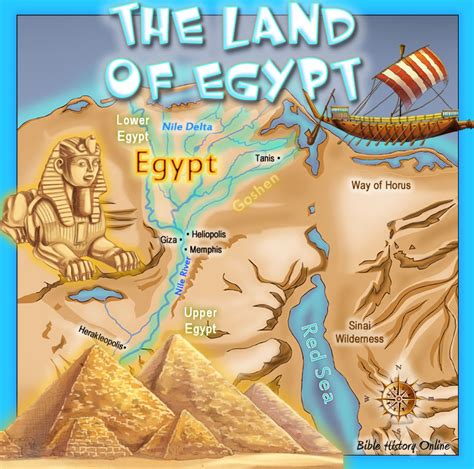 The Land Of Egypt Kids Bible Maps