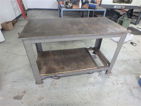 Heavy Duty Steel Rolling Work Table 61 X 30 X 39