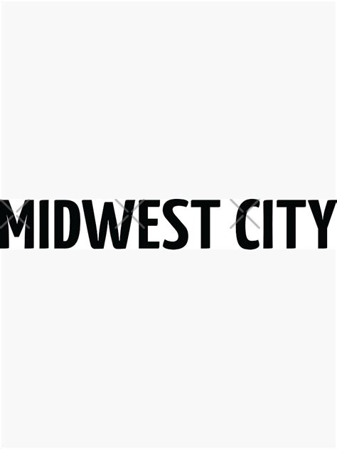 Midwest City Poster For Sale By Withdistinction Redbubble